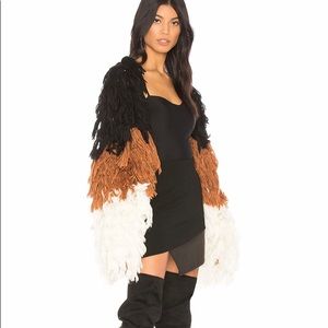 REVOLVE x Chrissy Teigen shaggy coat NWT